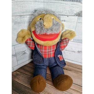 Vintage Hee Haw Plush Dolls Shotgun Red Grandpa